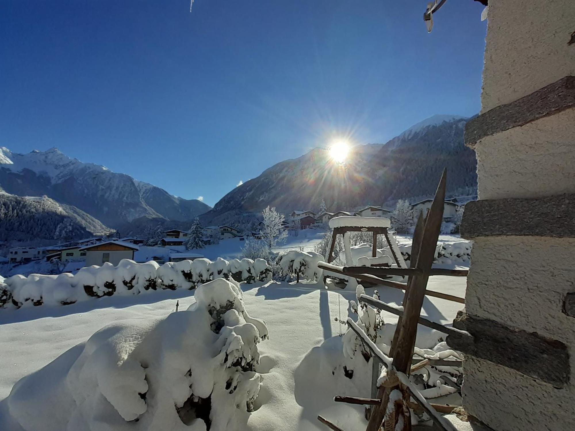 Ferienhaus Oetztal-Lodge Sautens Bagian luar foto